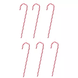 Nyalóka műa. piros-fehér 9cm 6db-os