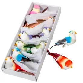 Csipeszes madárka mix 9cm 12db-os