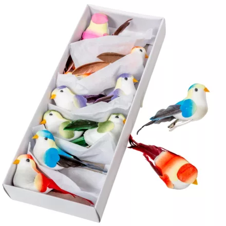 Csipeszes madárka mix 9cm 12db-os