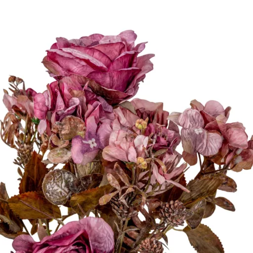 Rózsa, hortenzia csokor 9v. M50cm 12db/#
