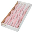 Lakkozottl hosszú szalag csavart gyertya rózsaszín 310x22mm 4db/csom (db ár)