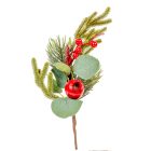 Piros bogyós, fenyős pick M34cm