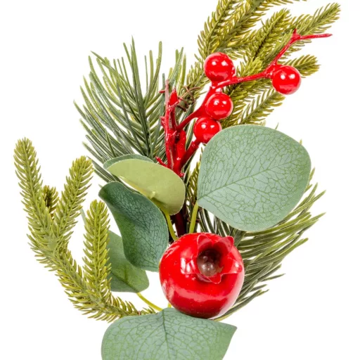 Piros bogyós, fenyős pick M34cm
