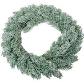 Fenyő koszorú deres D38cm