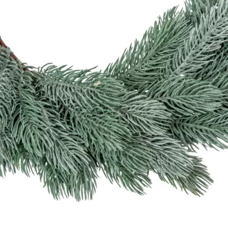 Fenyő koszorú deres D38cm