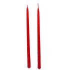 Lakkozott ceruza gyertya bordó 230x10mm 8db/csom (db ár)