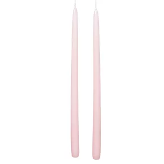  Lakkozott szálas gyertya 400x22mm rózsaszín 8db/csom (db ár)