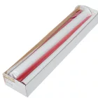 Lakkozott szálas gyertya 400x22mm bordó 8db/csom (db ár)
