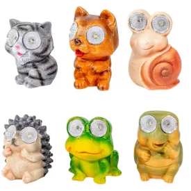 Kerti állat LED-es szolár poly M8cm