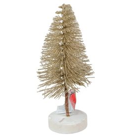 Mini fenyő pezsgő glitteres M25cm