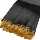 Koszorú szalag 5x150cm fekete-arany 10db/csom (db ár)