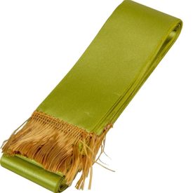 Koszorú szalag 5x150cm kekizöld-arany 10db/csom (db ár)