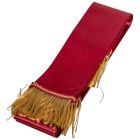 Sírcsokor szalag 5x150cm bordó-arany 10db/csom (db ár)