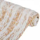 Szőrös dekor tekercs arany-fehér 35x200cm