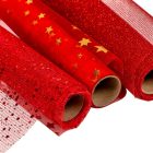 Dekor tekercs háló piros 35x200cm