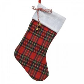 Csizma kockás mintás 38cm