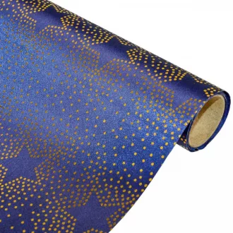 Glitteres dekor tekercs fekete-sötétkék mix 35x200cm