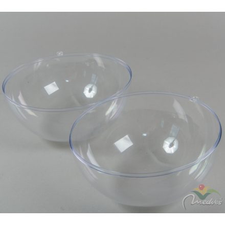 Müanyag 2 részből összeállítható átlátszó gömb D18cm