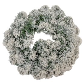 Fenyő koszorú havas D35cm