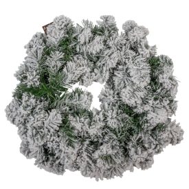 Fenyő koszorú havas D50cm