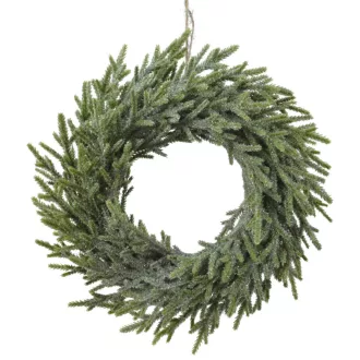 Fenyő koszorú glitteres D42cm 