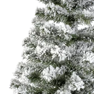 Fenyőfa juta zsákban havas M76cm