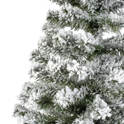 Fenyőfa juta zsákban havas M76cm