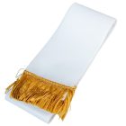 Sírcsokor szalag 7x150cm fehér-arany 10db/csom (db ár)