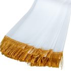 Sírcsokor szalag 7x150cm fehér-arany 10db/csom (db ár)