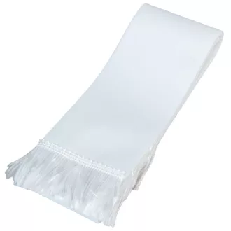 Sírcsokor szalag 7x150cm fehér-fehér 10db/csom (db ár)