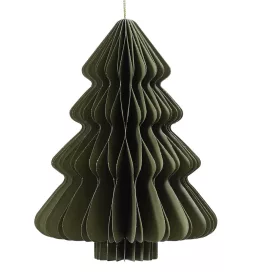 Papír fenyő origami zöld M15m