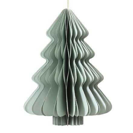 Papír fenyő origami menta M20cm