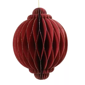 Papír gömb origami piros 15cm