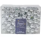 Üveggömb pick ezüst fényes 2cm 12db-os