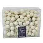 Üveggömb pick gyapjú fehér fényes 2,5cm 12db-os