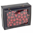 Üveggömb pick bordó fényes 2,5cm 12db-os