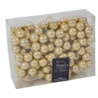 Üveggömb pick gyöngy fényes 2,5cm 12db-os