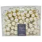 Üveggömb pick ezüst matt 2,5cm 12db-os