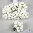 Üveggömb pick gyapjú fehér matt 2,5cm 12db-os