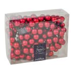 Üveggömb pick bordó matt 2,5cm 12db-os