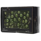 Üveggömb pick fenyő zöld fényes 2cm 12db-os