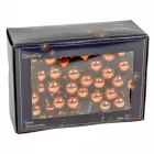 Üveggömb pick eszpresszó fényes 2cm 12db-os