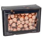 Üveggömb pick barack gyöngy fényes 2cm 12db-os