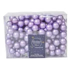Üveggömb pick világoslila matt 2cm 12db-os
