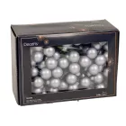 Üveggömb pick homályos kék matt 2cm 12db-os