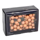 Üveggömb pick szikrázó rózsa matt 2cm 12db-os