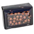 Üveggömb pick eszpresszó matt 2cm 12db-os