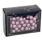 Üveggömb pick kristály lila matt 2cm 12db-os