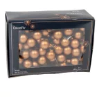 Üveggömb pick pekándió barna matt 2cm 12db-os