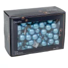 Üveggömb pick jég kék matt 2cm 12db-os